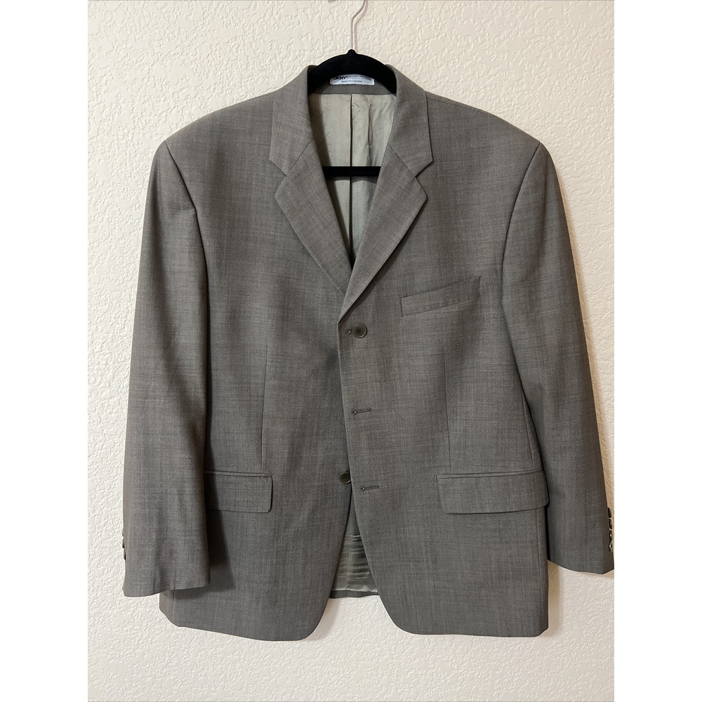 DKNY essentials Light Brown Blazer Sport Coat Jacket 42S Suit Wool 3 buttons
